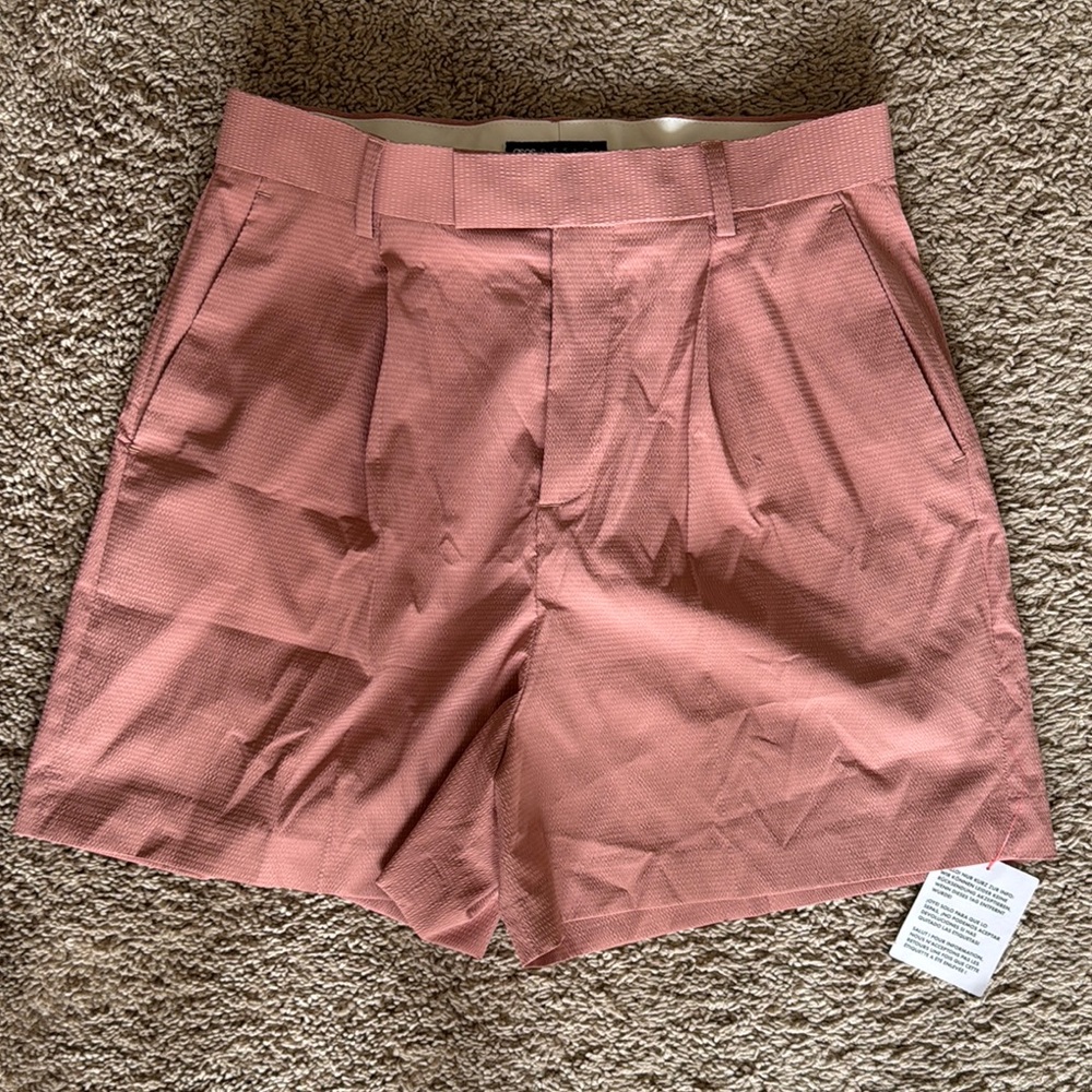 ASOS Pink Flat Front Shorts with Tailored Design